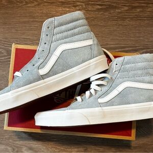 Vans Blue Fog HighTop Sneakers with Classic White Stripe 8.5 Men’s / 10 Women’s